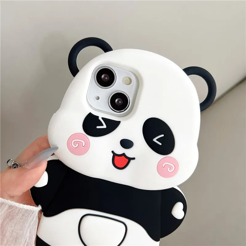Cute Panda iPhone Case