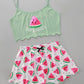 Watermelon Crop Top Pajamas