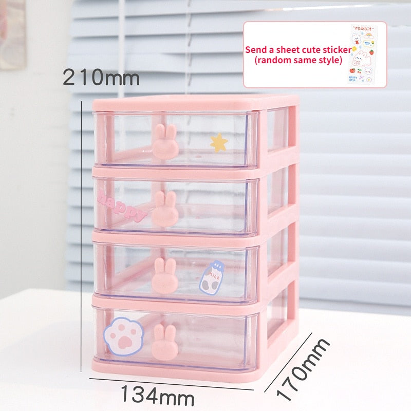 Kawaii Desktop Storage Box Organizer