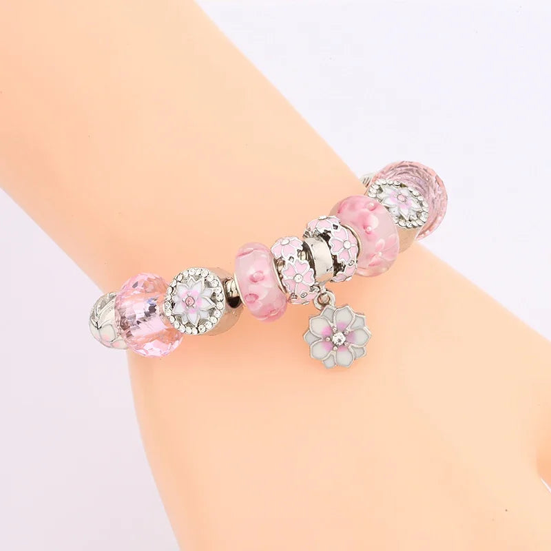 Kawaii Pink Charm Bracelets