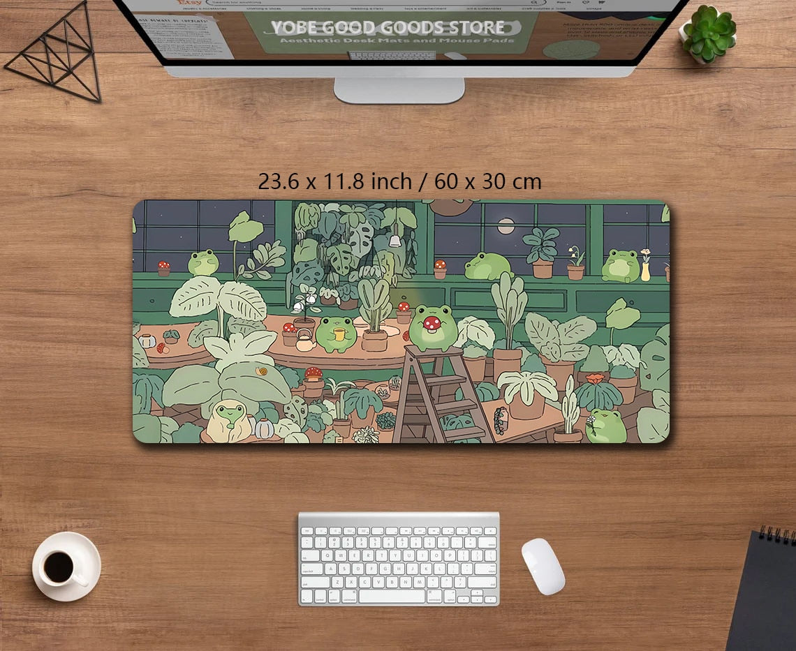 Cute Frogs Desk Pad