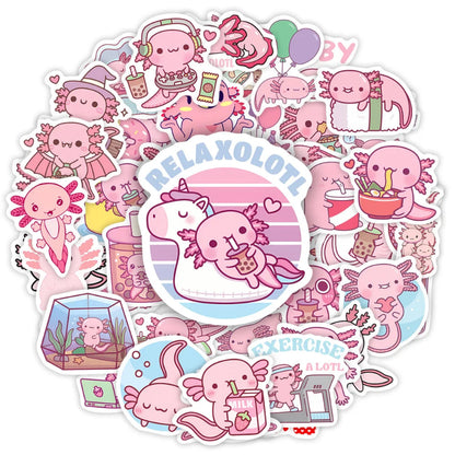 Kawaii Axolotl Sticker Pack