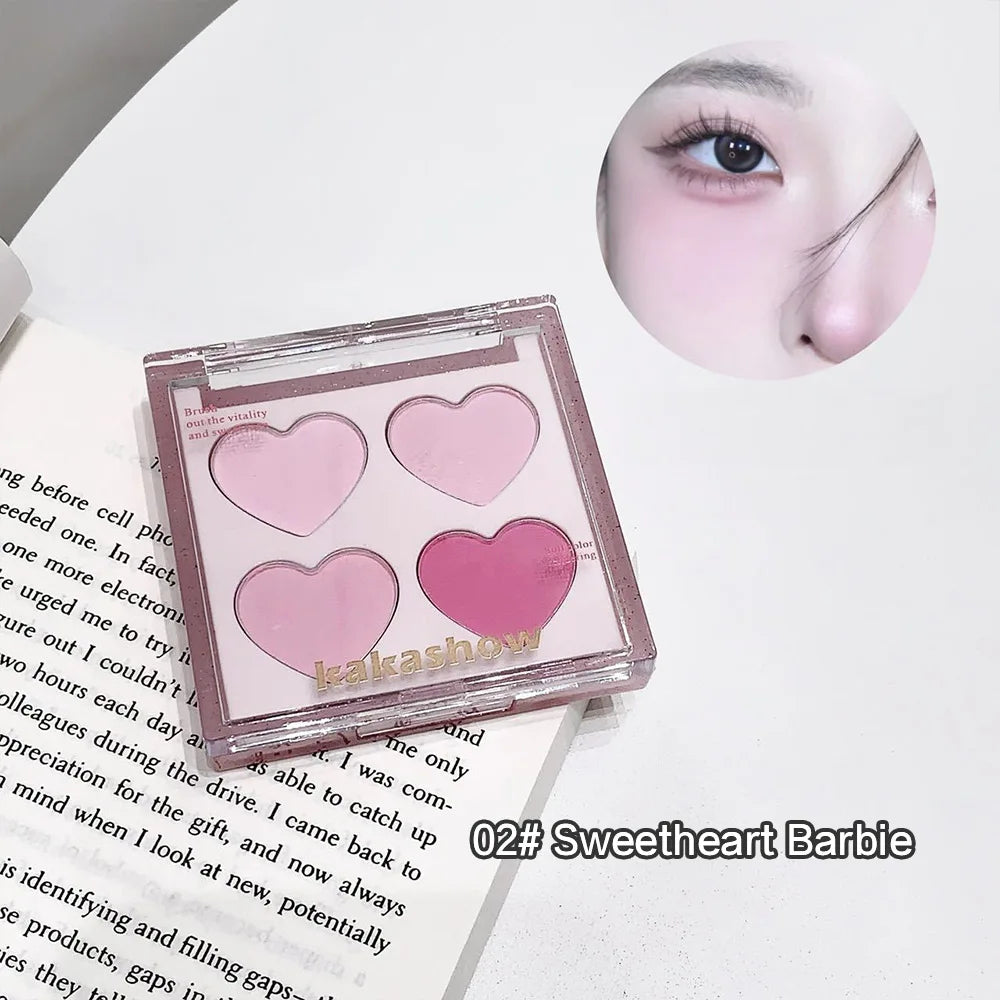 KAKASHOW Four-Color Heart Blush Palette