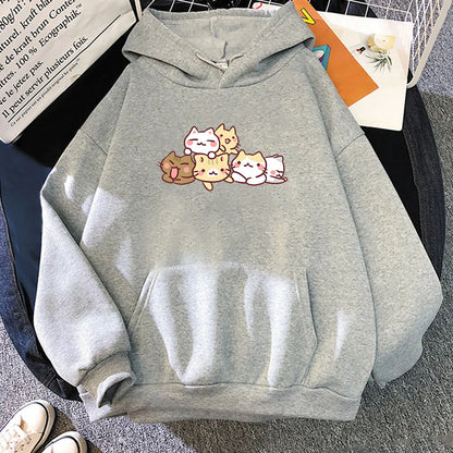 Kawaii Kitty Cuddles Hoodie