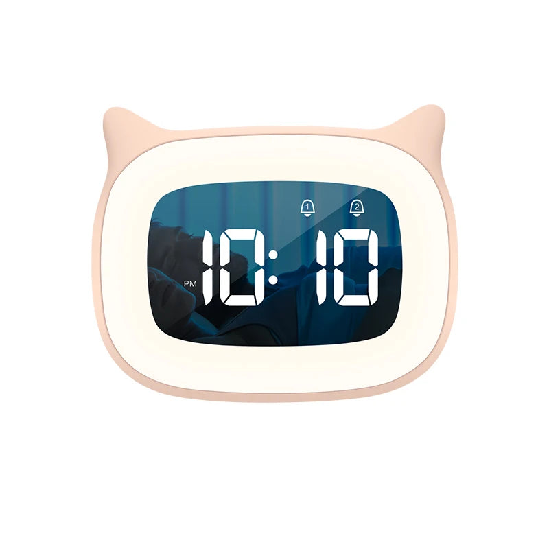 Cute Cat Digital Alarm Clock