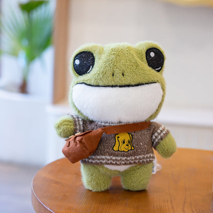 Kawaii Adventure Frog Plushie