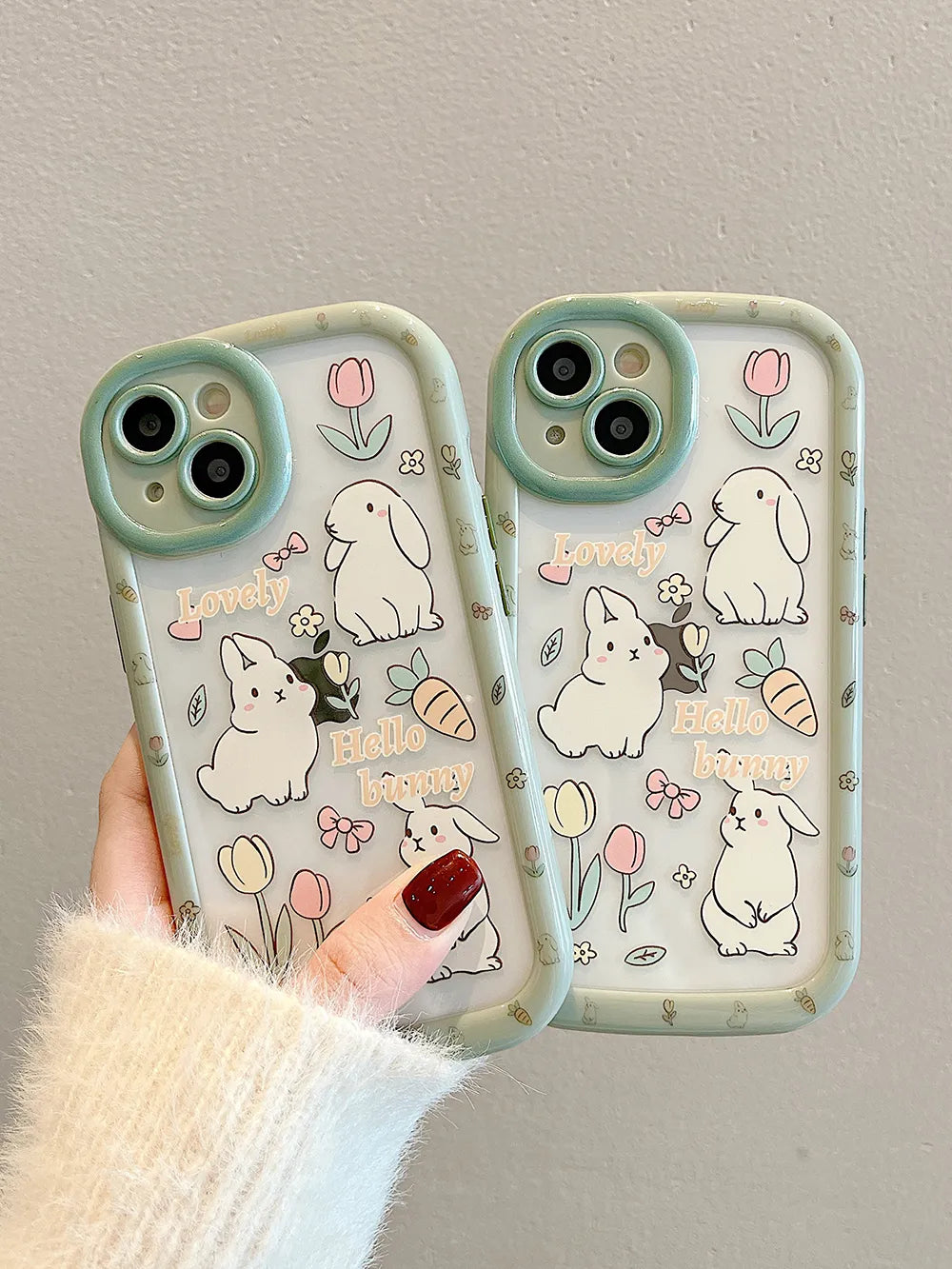 Tulip Bunnies iPhone Case