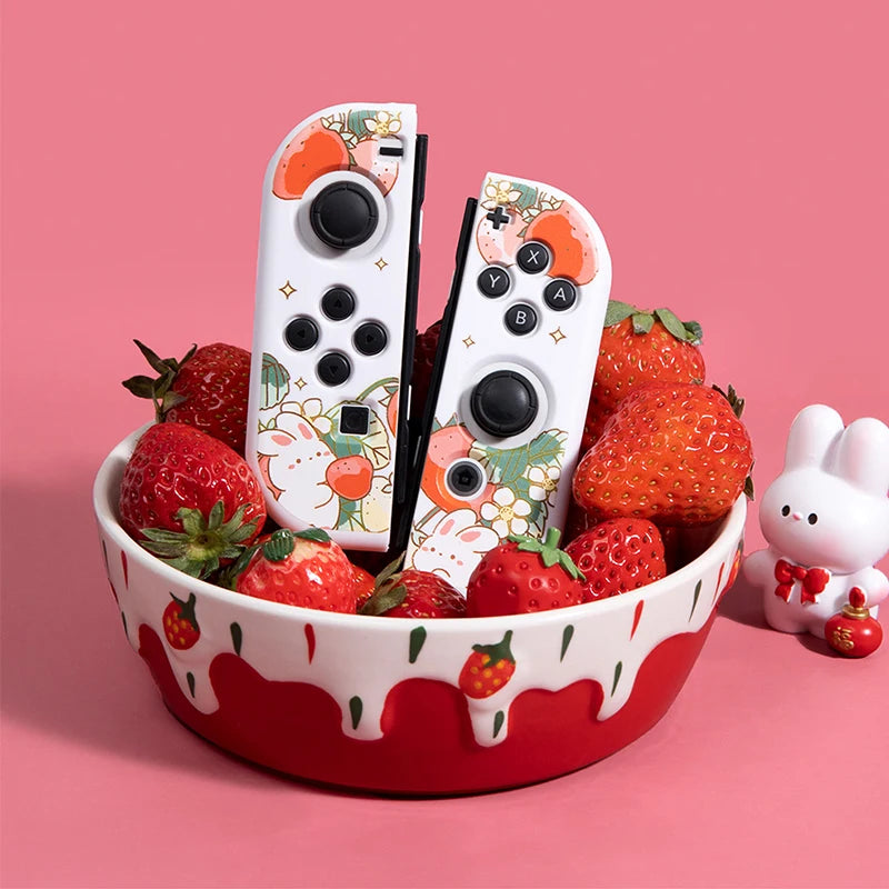 Kawaii Strawberry Bunny Nintendo Switch Case – Kore Kawaii