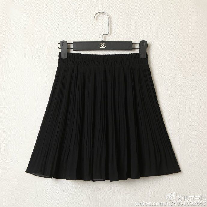 Kawaii Black Chiffon Skirt