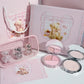 Kawaii Bear makeup compacts including accessories and books 