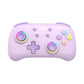 Pastel purple gaming controller with colorful buttons on a white background