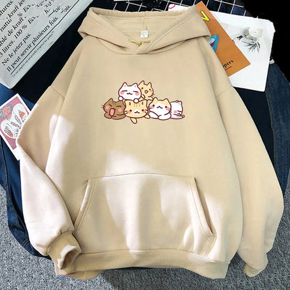 Kawaii Kitty Cuddles Hoodie