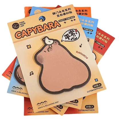 Cute Capybara Sticky Notes Set