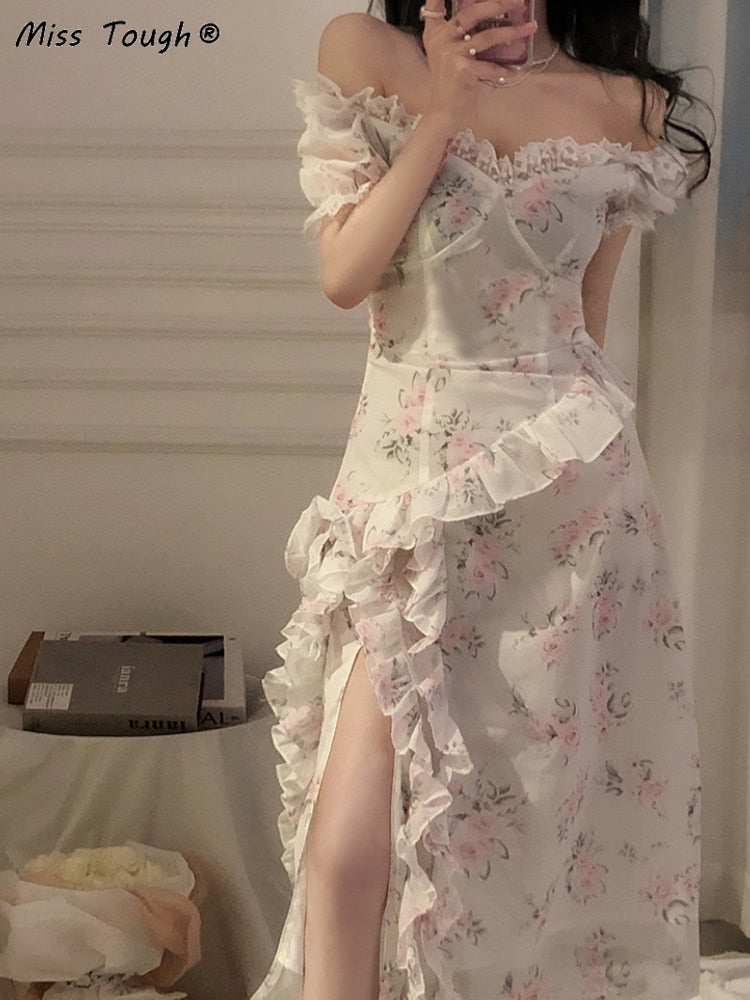 retro floral dress Kawaii Vintage Floral Dress – Kore Kawaii