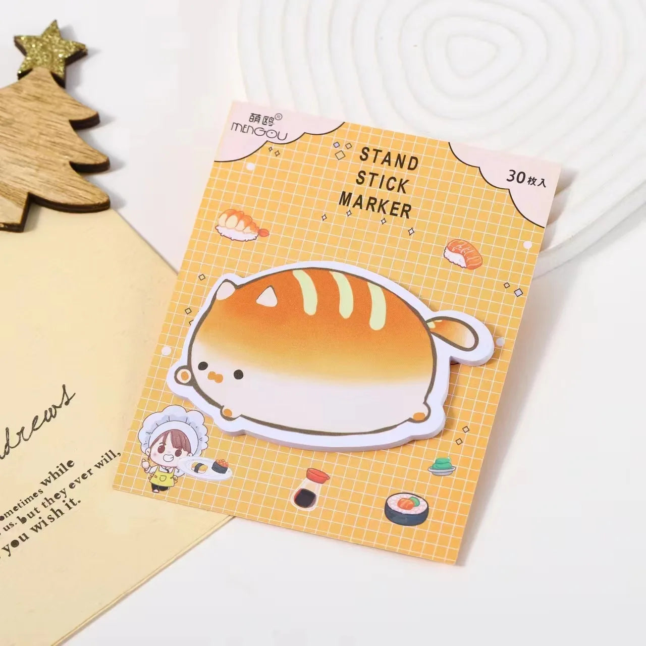 Kawaii Cat Loaf Sticky Notes