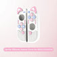 Cat ear silicone Joycon cover for NS/OLED on a pink gradient background