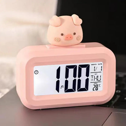 Cute Pig Digital Alarm Clock