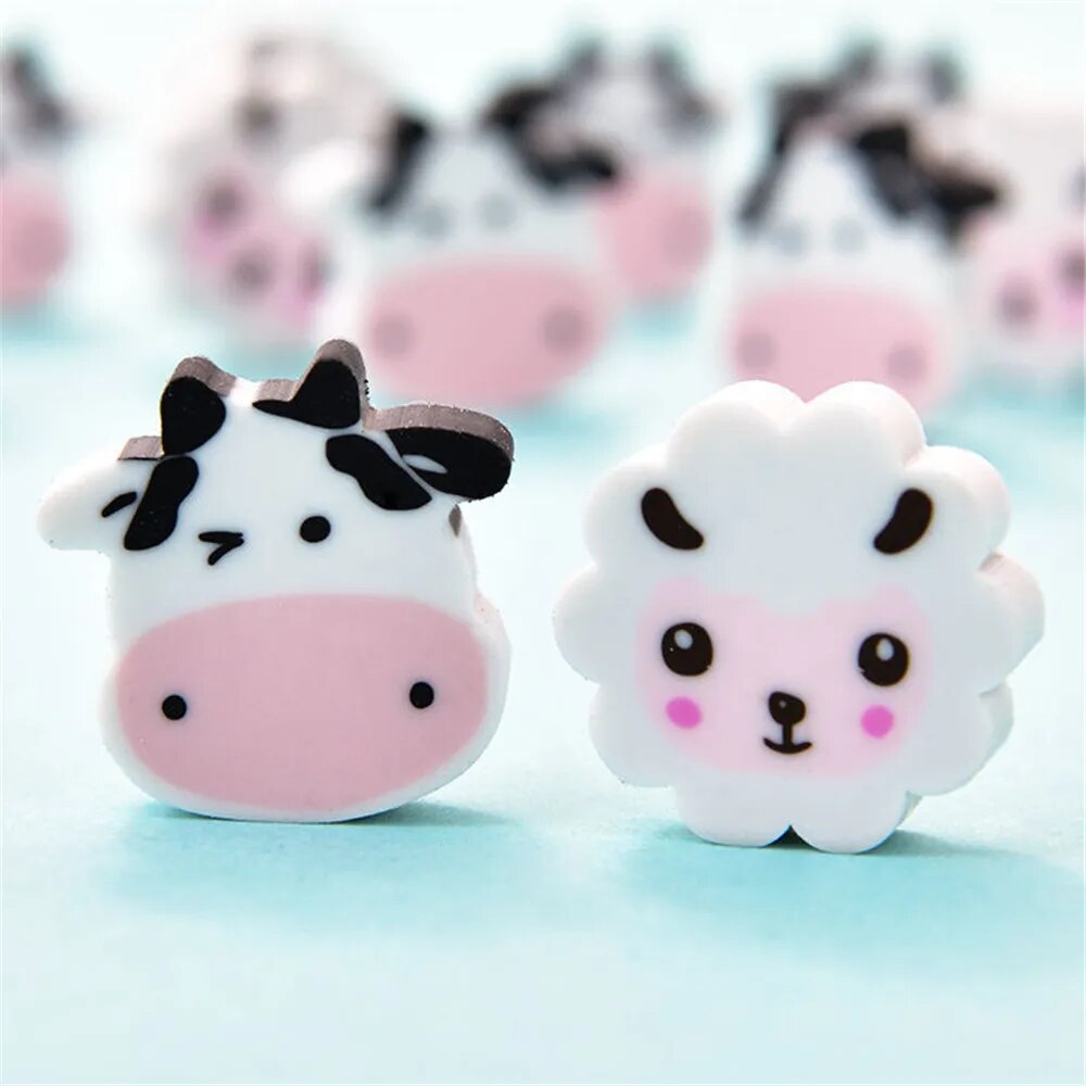 Cow & Sheep Erasers