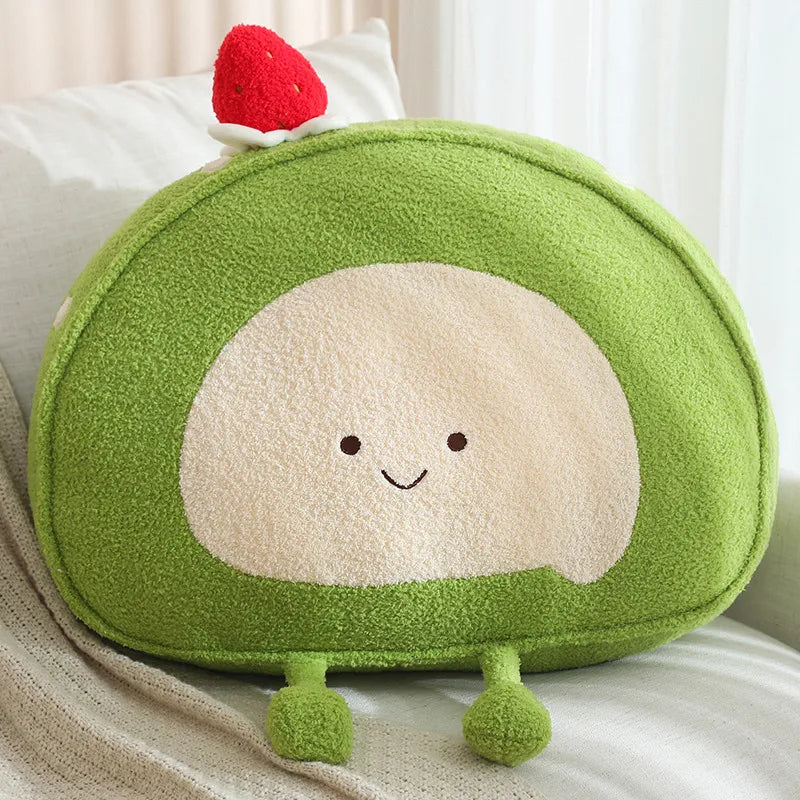 Kawaii Swiss Roll Plushie Pal in Green