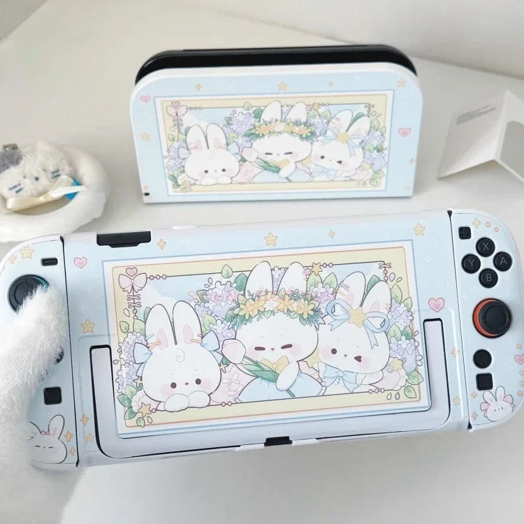 Nintendo Switch Kanokari Kawaii Cottagecore Bunny Nintendo Switch 2 Case | Kore Kawaii