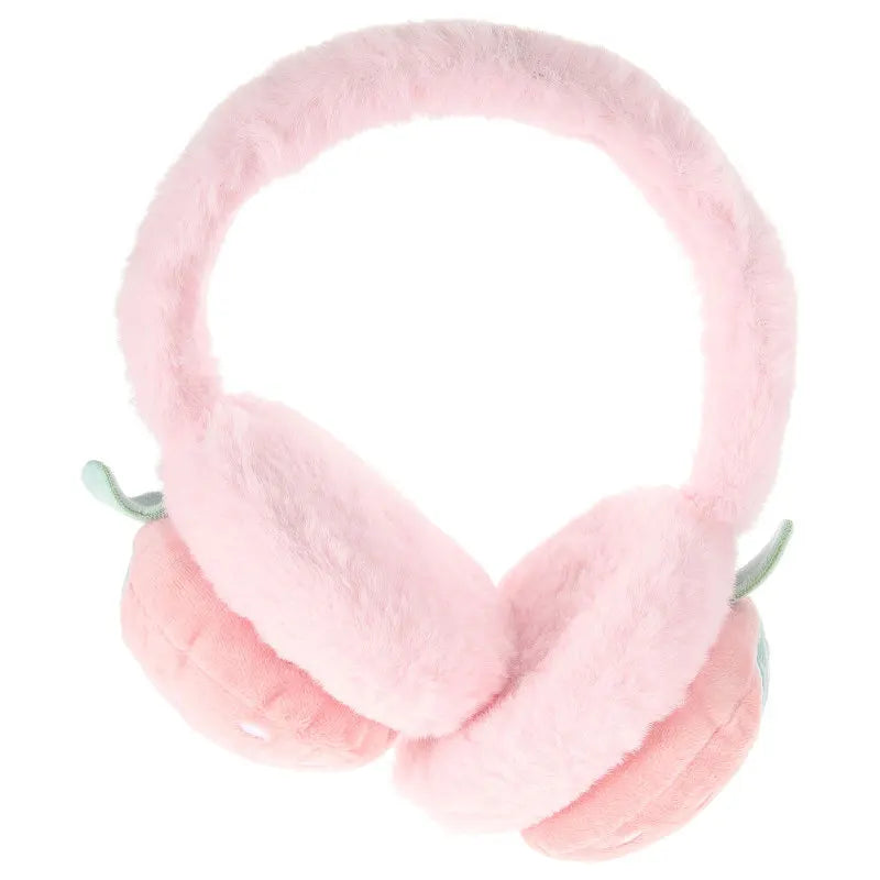 Kawaii Pink Strawberry Earmuffs – Kore Kawaii