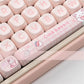 Cute Strawberry Bunny Keyboard Keycaps