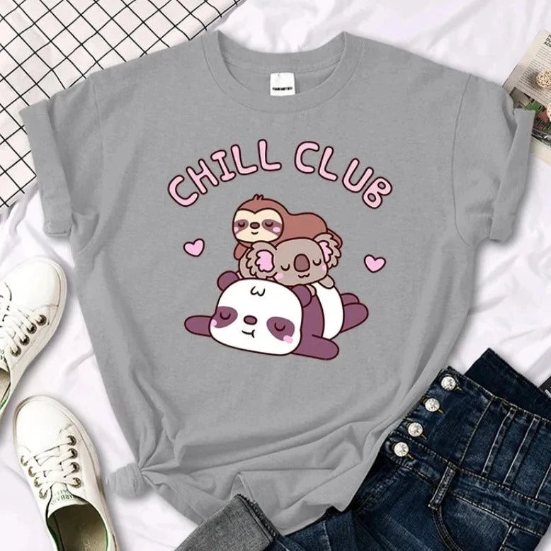 Kawaii "Chill Club" T-Shirt