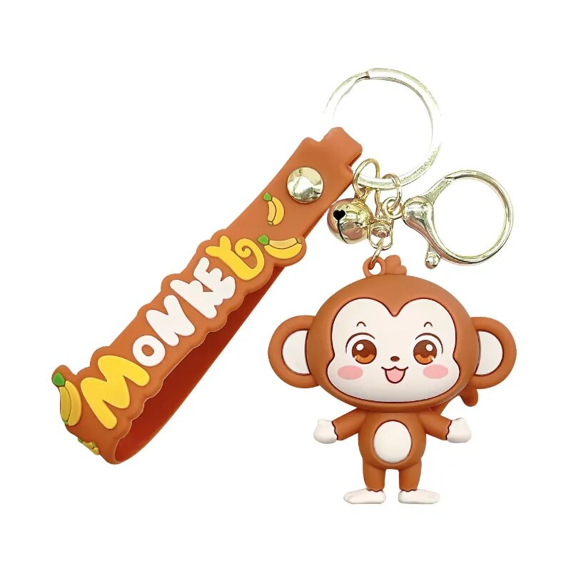 Happy Monkey Keychain