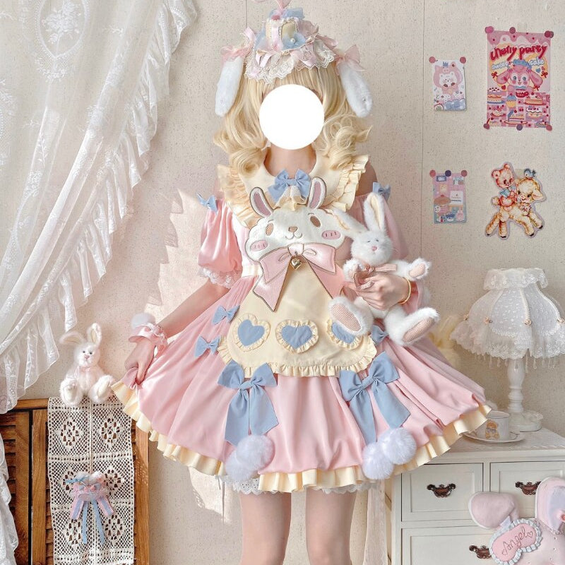 Sweet Lolita Bunny Party Dress | Kawaii Fashion Sweet Lolita Bunny Party Dress | Kawaii Fashion