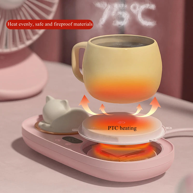 Kawaii Cat Electric Cup Heater