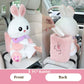 Plush Animal Car Tissue Box & Garbage Can