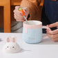 Pastel Bunny Ceramic Mugs