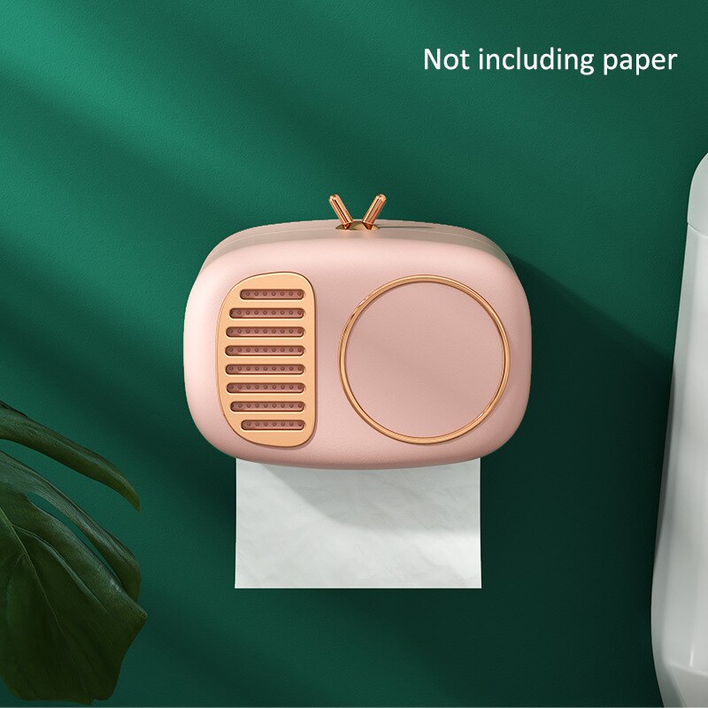 Kawaii Toilette Paper Dispenser Box in Pink
