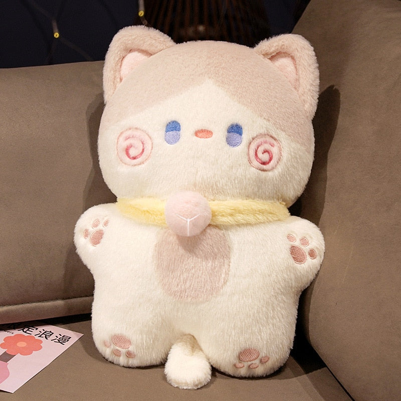 Kawaii White Soft Cat Pillow Plushie