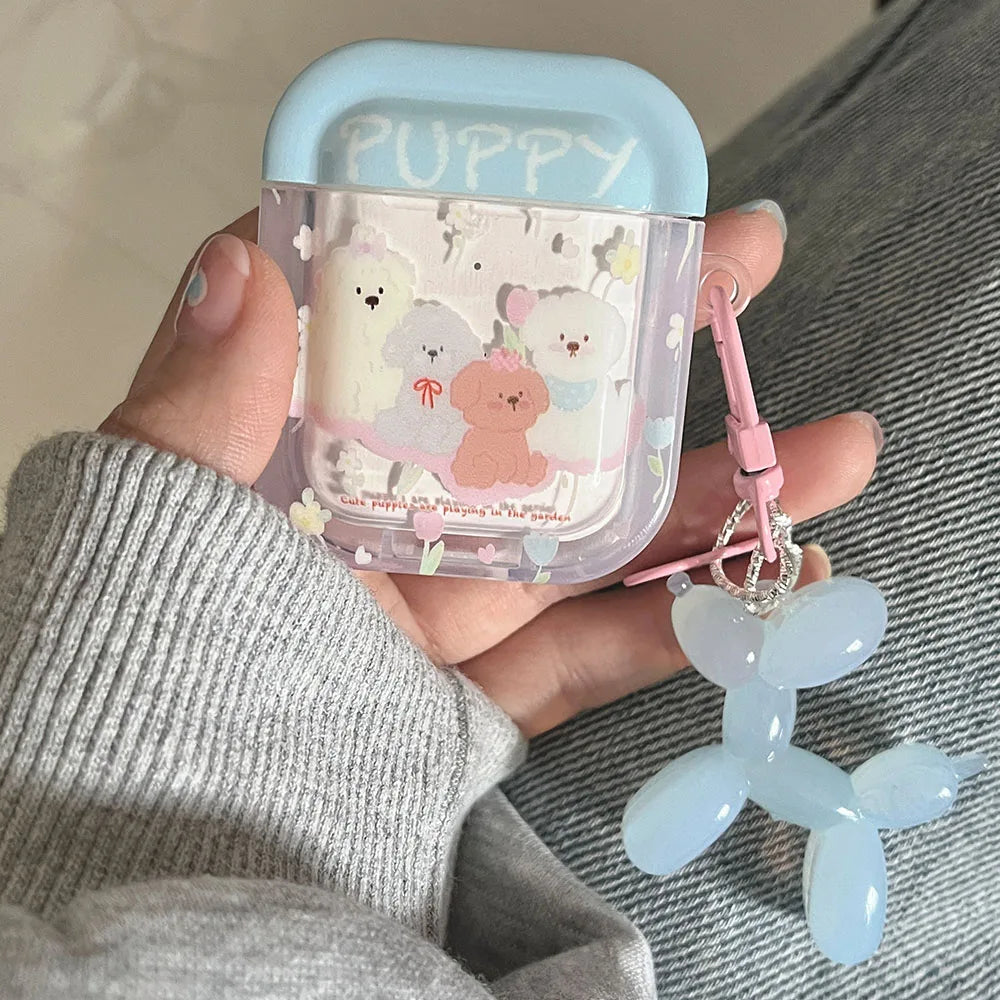 Pastel Puppies AirPods Case