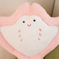 Kawaii manta ray plushie pink