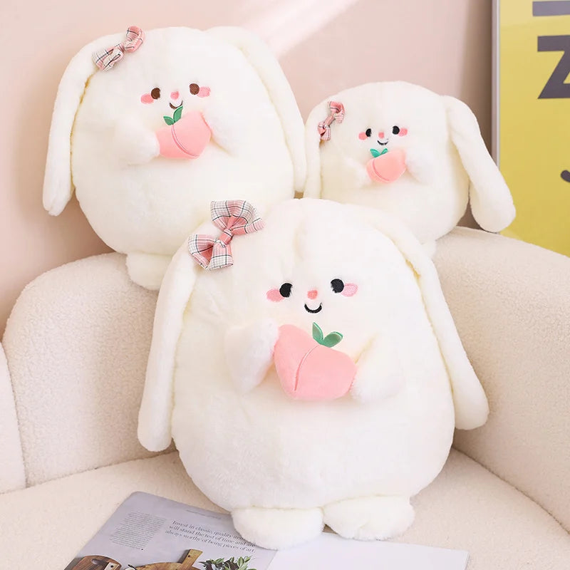 Cute Peach Bunny Plushie β Kore Kawaii