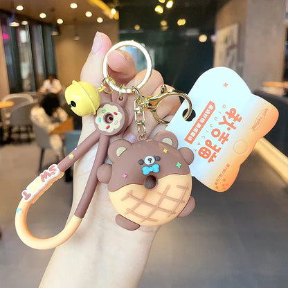 Animal Donut Friend Keychains