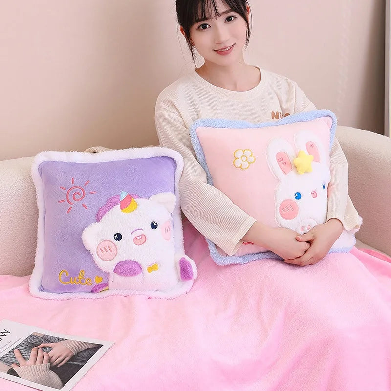 Kawaii Pillow + Blanket Combo