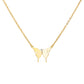 Butterfly Initial Letter Necklace