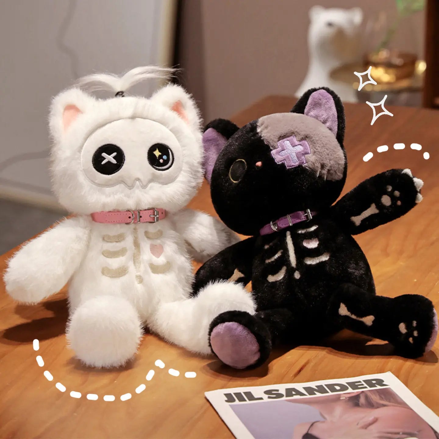 Skeleton Cat Plushies