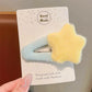 Kawaii Plush Star Pastel Hair Clips