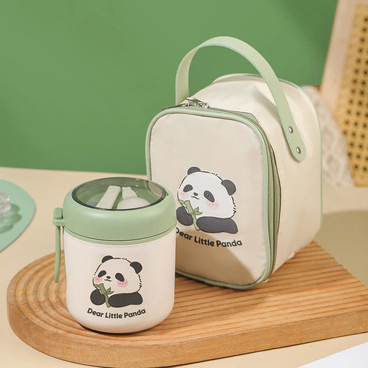Round Panda Bento Box