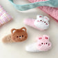 Bunny & Bear Plush Hair Clips