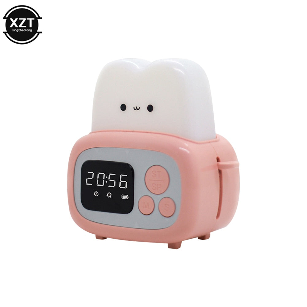Kawaii Toaster Alarm Clock Night Light