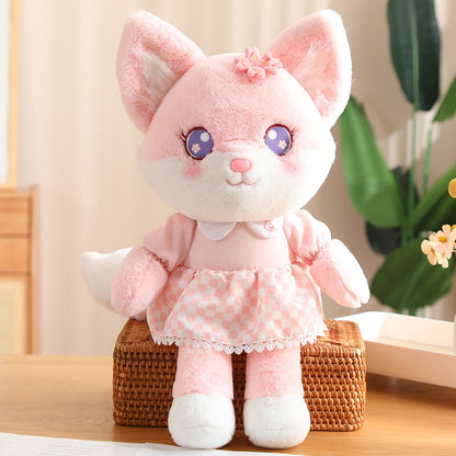 Kawaii Cherry Blossom Fox Plushie