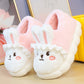 Kawaii White and Pink Plush Bunny Platform Slides