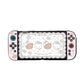 Gaming console skin with cartoon characters on a white background