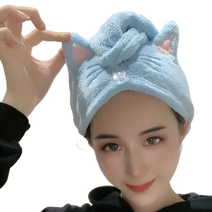 Cat Ears Hair Towel