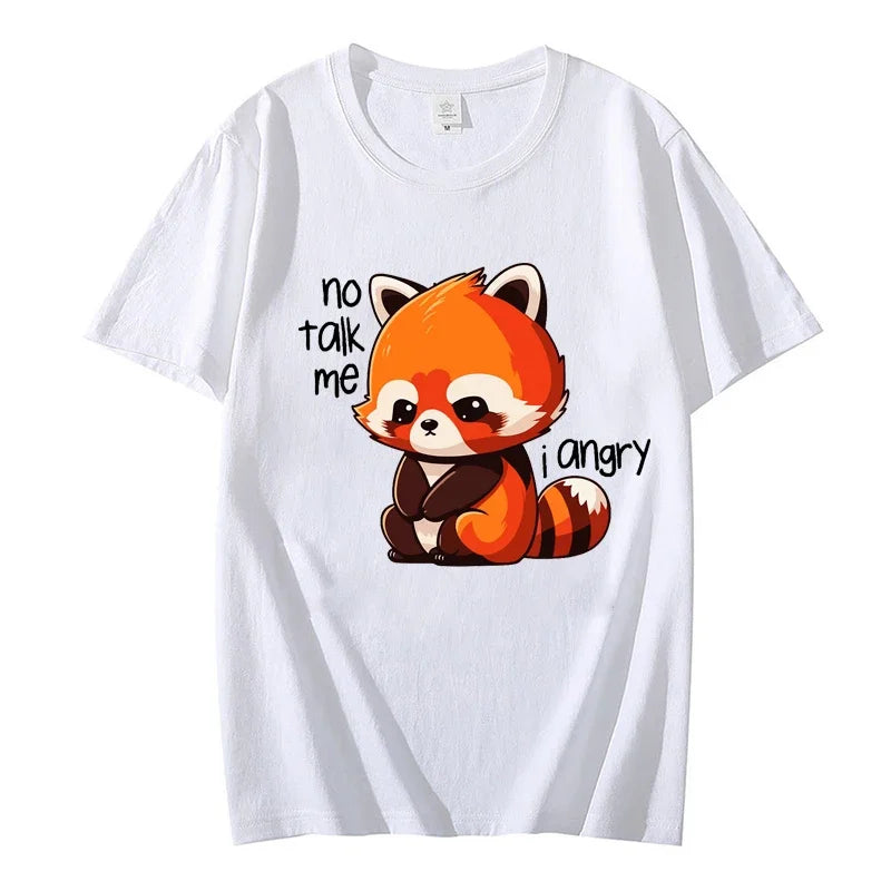 "No Talk Me I Angry" Red Panda T-Shirt